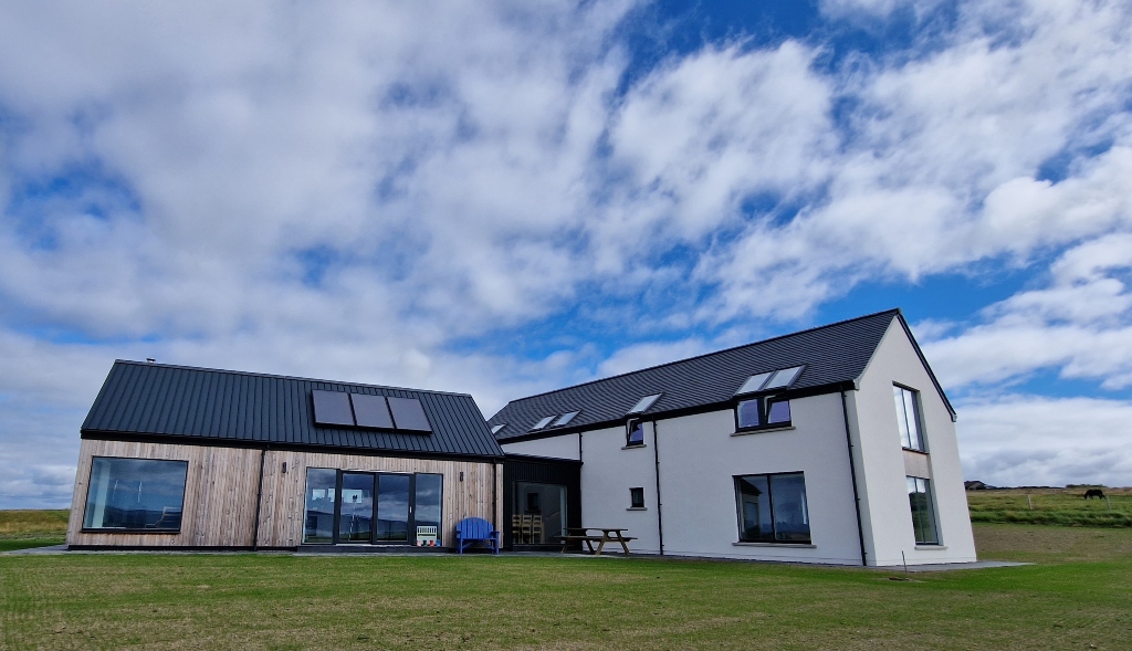 Timber frame self build on Orkney