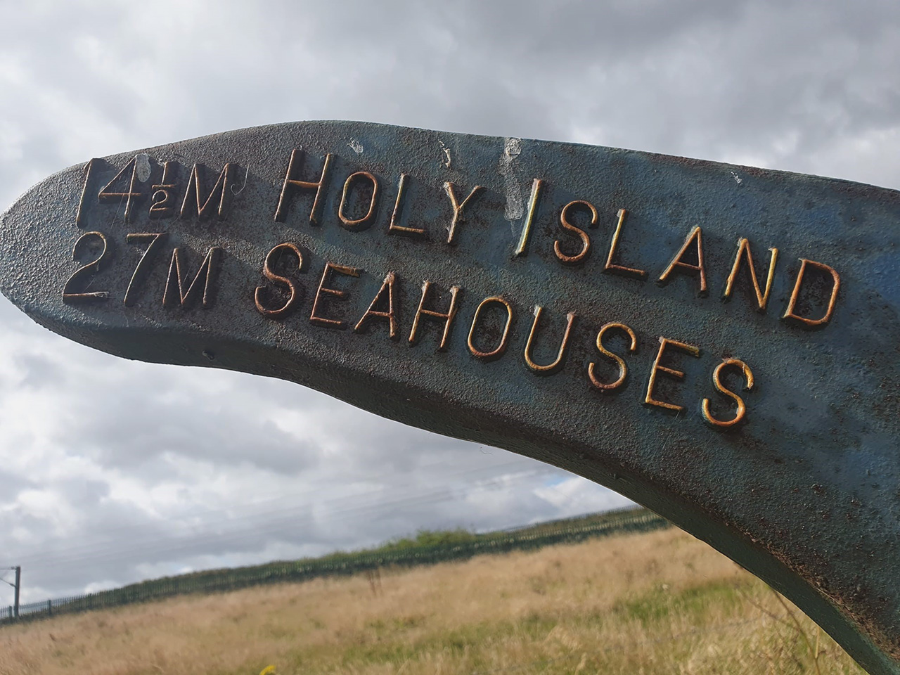 Holy Island Sign